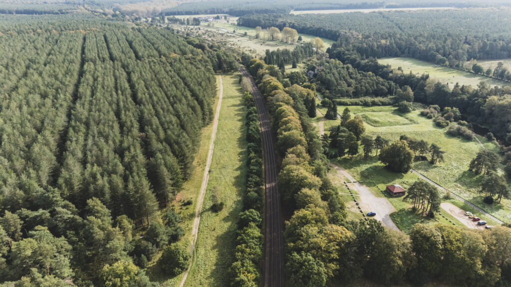 Norfolk Campervan Rental from Waveney Campers in Norwich. Thetford Forest from the skies using a Drone.